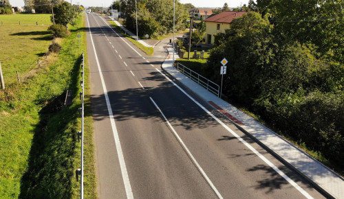Židněves - chodníky podél I/16 včetně autobusových zálivů a přechodů