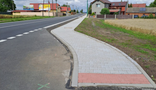 Chodník podél průtahu I/38 Libichov