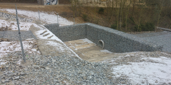 Odvodnění mostu Plužná