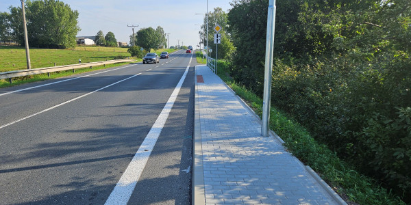 Židněves - chodníky podél I/16 včetně autobusových zálivů a přechodů