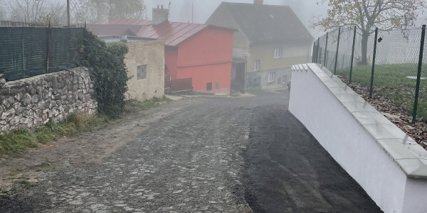 Obnova opěrné zdi Za Kovárnou Dobrovice