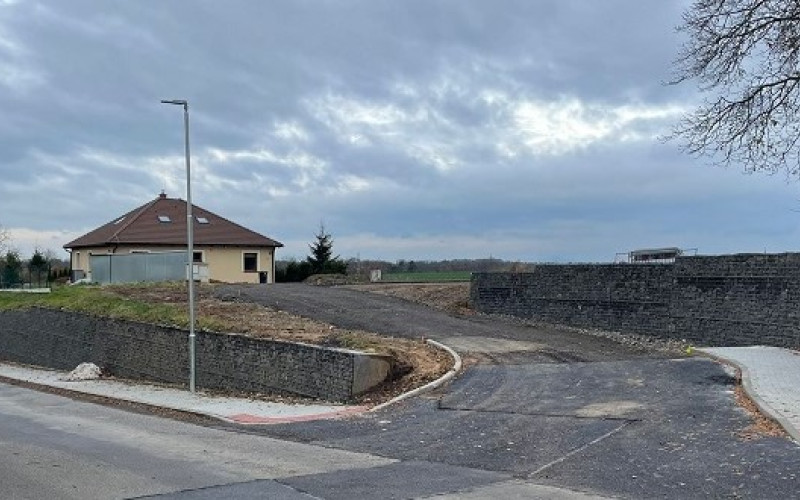 Gabionové zdi - obec Bukovno