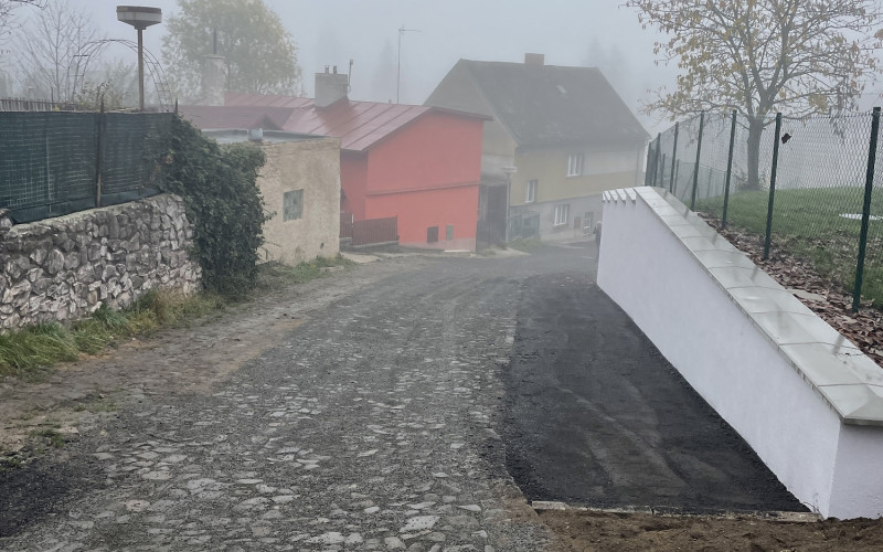 Obnova opěrné zdi Za Kovárnou Dobrovice