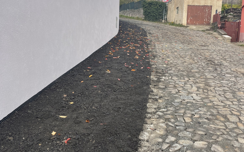 Obnova opěrné zdi Za Kovárnou Dobrovice