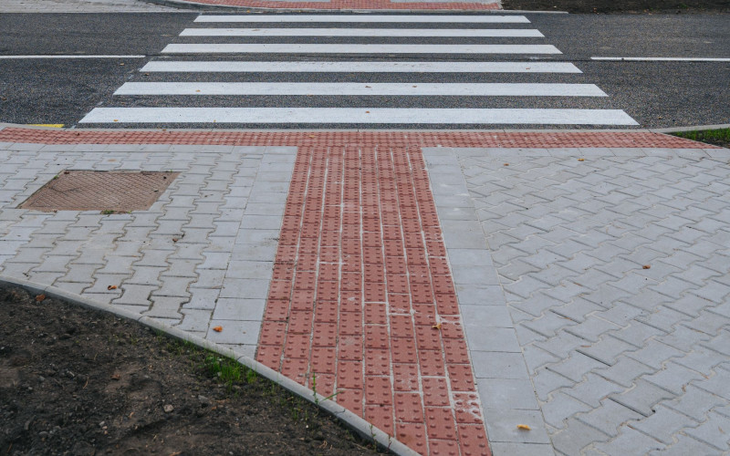 III/2802 Březno rekonstrukce silnice – chodník ve směru na Novou Telib