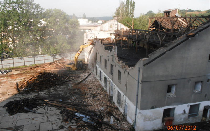 Demolice Lihovaru Mladá Boleslav