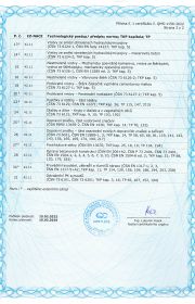 Příloha č. 1 certifikátu jakosti ČSN ISO 9001:2016_list 2